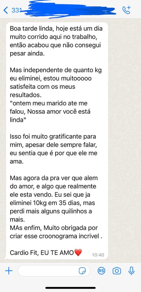 Depoimento de aluna