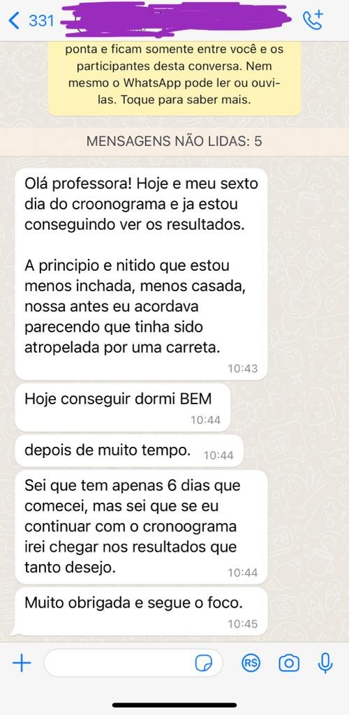 Depoimento de aluna